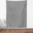 thumbnail image 3 of Ambesonne Geometric Fabric by the Yard Upholstery, Monochrome Americas, 3 Yards, Black White, 3 of 4