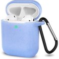 thumbnail image 1 of AirPods Case, Full Protective Silicone AirPods Accessories Cover Compatible with AirPods 1&2 Wireless and Wired Charging Case(Front LED Visible),Glitter Blue, 1 of 8