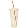 thumbnail image 4 of 15 vasos glitter con tapa y popote 710 mL reusables, 4 of 6
