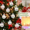thumbnail image 6 of HongHeng 2.36" Iridescent Ornaments Balls, 1Pc Plastic Clear Christmas Balls Fill-able Mini Ornaments for Crafts Holiday Party Xmas Tree Decorations Home Decor, 6 of 9