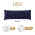 thumbnail image 3 of Body Pillow Cover, Galaxy Violet abstract Glitter Body Pillow Cases with Zipper Soft Breathable Smooth Skin Friendly Long Pillow Case 20x60 inches, 1Pcs, 3 of 7