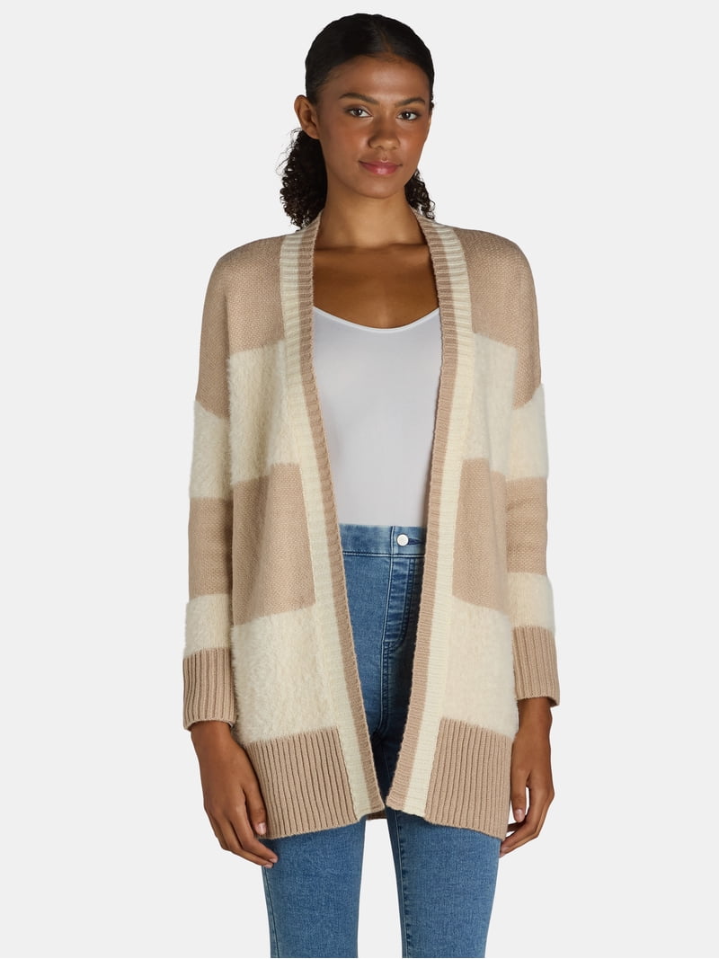 Dreamers by Debut Women's Long Sleeve Open Front Cardigan Sweater