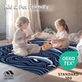 thumbnail image 4 of ODIKA 2'x3' Machine Washable Non-Slip Area Rug, Pod Marine Life Adventure Slip Resistant Surface High Traffic Rug, Blue, 702529, 4 of 7