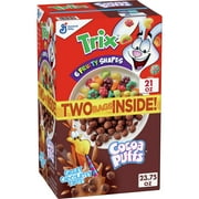 Trix and Cocoa Puffs Breakfast Cereal Variety Pack, 2 ct, 44.75 oz