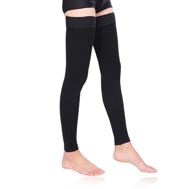 Bas de Compression Cuisse Femmes 30-40mmHg Chaussettes Sans Pieds Varices