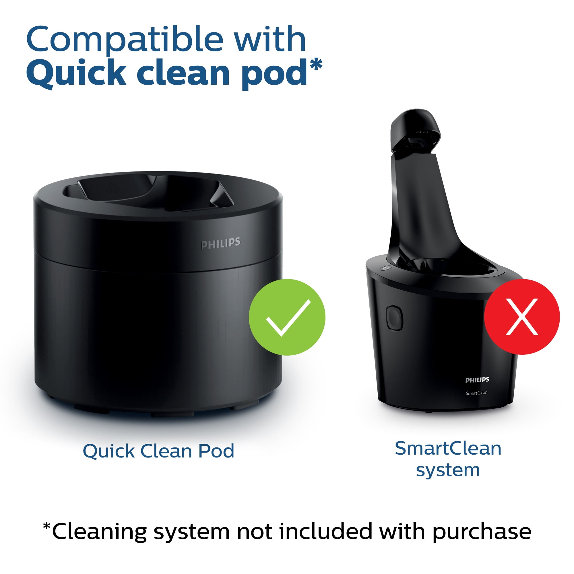 Buy Philips Quick Clean Pod Shaver Cartridges - 3 Pack
