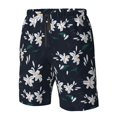 thumbnail image 4 of Logiee Lilies Flowers Print Mens Swim Trunks Quick Dry Board Shorts,Breathable Hawaii Beach Shorts Swimwear Bathing Suits-XX-Large, 4 of 6