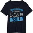 thumbnail image 1 of Playera de Diabetes Concientización Tipo 1 y 2 - T1D T2D Mujer, Estampados Divertidos, Regalo, 1 of 7