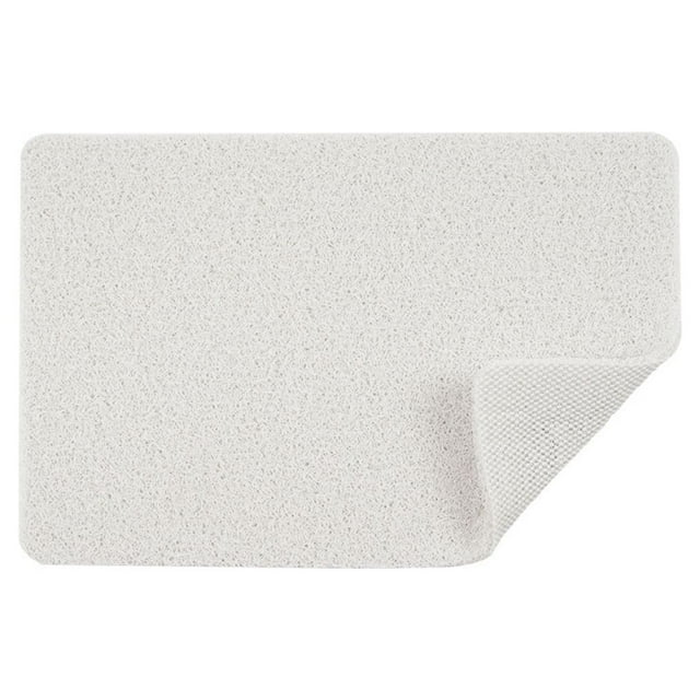 fastboy Non Slide Bath Mats Feet Clean With Special Woven Texture Special Woven Texture Water Flows Through white 1Set
