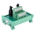 thumbnail image 2 of Plc Breakout Board Plc Terminal Block Connector Din Rail Mount Interface Module IDC-10P PLC Breakout Board Terminal Block Signal Adapter Moard PLC Adapter Module, 2 of 8