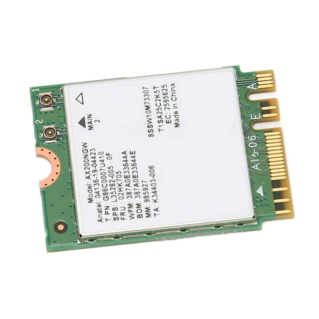 WiFi 6 Card, 2.4G 5G Dual Band for AX200NGW 5.2 Internal Adapter 802.11ax Protocol for Laptop