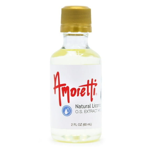 Amoretti - Natural Licorice Extract Oil Soluble 2 oz - Highly Concentrated & Perfect For Pastry or Savory applications, Preservative Free, Vegan, Kosher Pareve, TTB Approved, Non-GMO