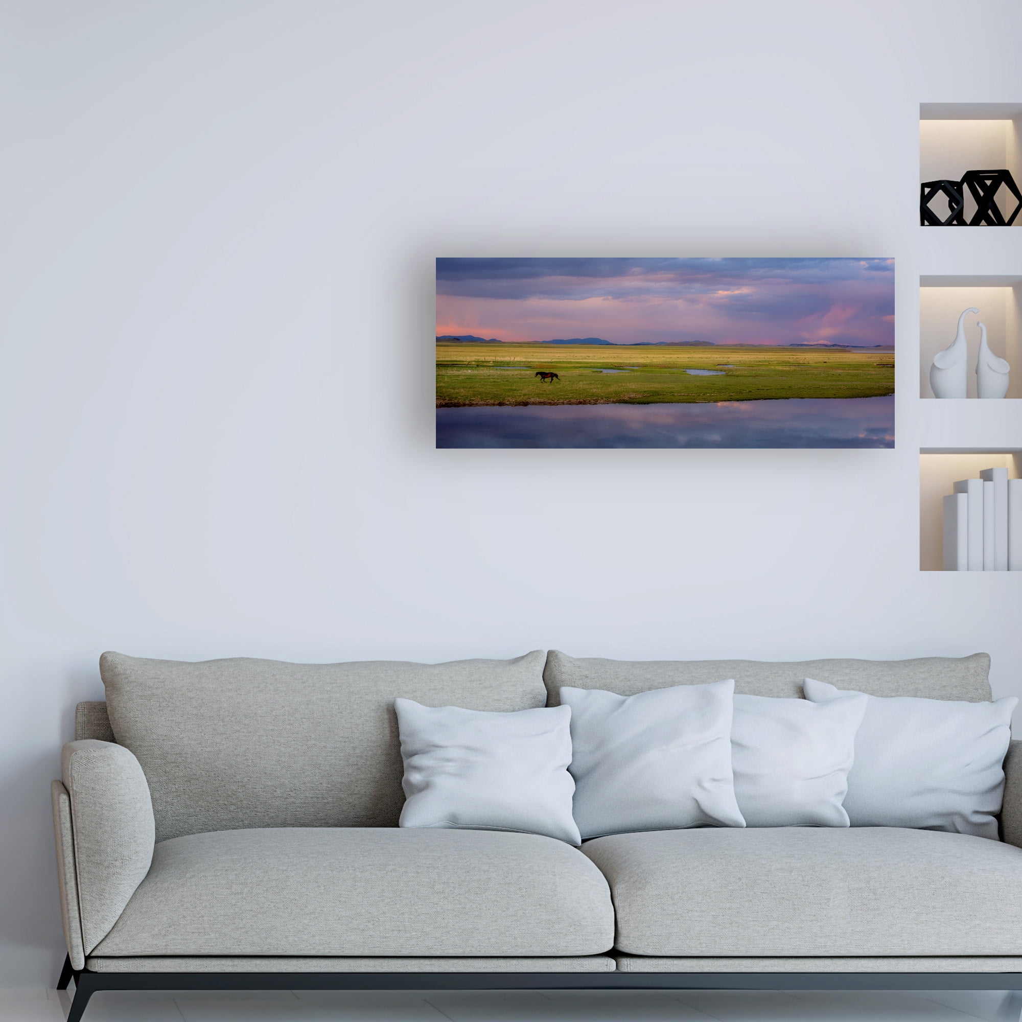 Trademark Fine Art 'Lone Horse' Canvas Art by Dan Ballard