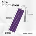 thumbnail image 3 of Kdxio Purple Mardi Gras Print Metal Tassel Bookmarks,Perfect Gift for Art Lovers and Bookworms Metal Bookmarks for Women, 3 of 8
