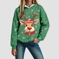 thumbnail image 2 of Futezty Christmas Hoodies for Women Fashion Graphic Sweatshirts Casual Long Sleeve Hooded Girls Teen, 2 of 7