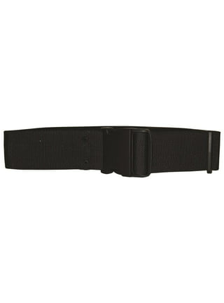 WHIPPY Men's Nylon Belt, Web Canvas Work Belt with Plastic Buckle, Black 