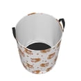 thumbnail image 5 of Uemuo Squirrel Giving A Gift Pattern Circular Laundry Hamper Basket with handles,Collapsible laundry basket,Large capacity laundry hamper,Laundry Organizer-Medium, 5 of 8