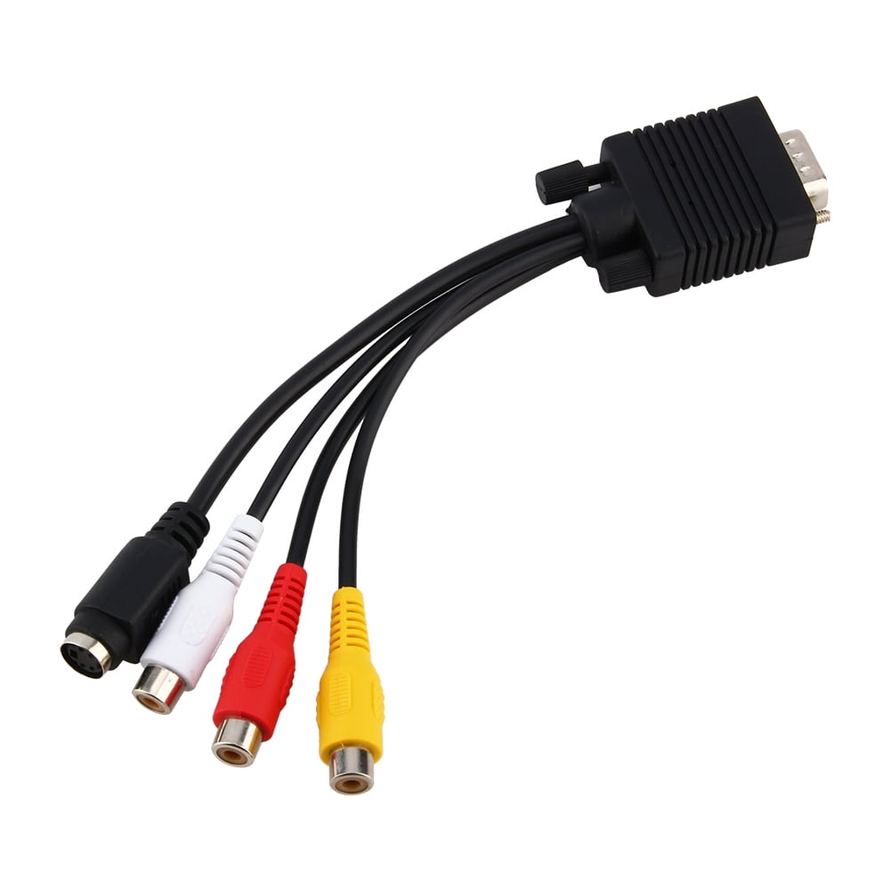 SVGA-RCA3 VGA SVGA TO S-Video 3 RCA Composite AV TV Out Converter Adapter