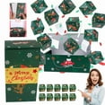 thumbnail image 1 of Box Explosion For 2025 Newly Merry Christmas Up Explosion Box Folding Bouncing Green Envelope Box Christmas (Green 10 Bouncing ), 1 of 9