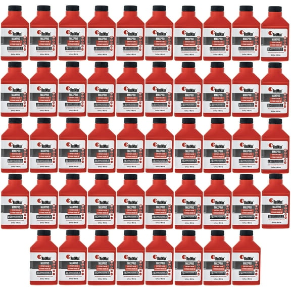 1 Case of (48) 6.4oz Bottles of RedMax Synthetic Blend 2 Stroke Cycle Oil 50:1