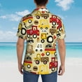thumbnail image 4 of Pofeuu Vehicles Print Hawaiian Shirt for Men Sleeves Casual Button Down Summer Beach Dress Shirts T-Shirts,Medium, 4 of 7