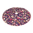 thumbnail image 2 of Balery music Skull record Guitar Printed Christmas Tree Skirt , Merry Christmas Party Christmas Tree Decoration,Adjustable Tree Skirt-30", 2 of 8