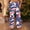 Blue, variant on Cozy Leisure trousers for Men White Daisies Bottom up Elastic Waistband Home Loungewear Mens Pants Dark Blue-A