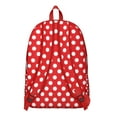 thumbnail image 3 of Large capacity travel backpack with classic polka dot pattern and ergonomic adjustable straps., 3 of 5