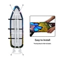 thumbnail image 4 of HELLHERO Butterflies Pattern Ironing Board Cover Elastic Edge Home Protective Cover Polyester Fiber Fabric for Home Accessories, 4 of 5