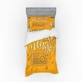 thumbnail image 1 of Ambesonne Saying Bedding Set 3 Pcs, Retro Radio Playing Music, Twin, Marigold Black and Cream, 1 of 3