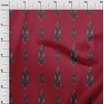 thumbnail image 2 of oneOone Silk Tabby Fabric Ethnic Ikat Printed Fabric 1 Yard 42 Inch Wide, 2 of 4