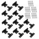 thumbnail image 5 of KAKOWELY 10Ud Clips De Conexión Rápida Para Muebles Y Gabinetes En Plástico Negro, 5 of 8