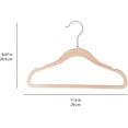thumbnail image 3 of 3 Sprouts Baby Velvet, Non-Slip Clothes Hangers - Pack of 30 - Hazelnut, 3 of 5