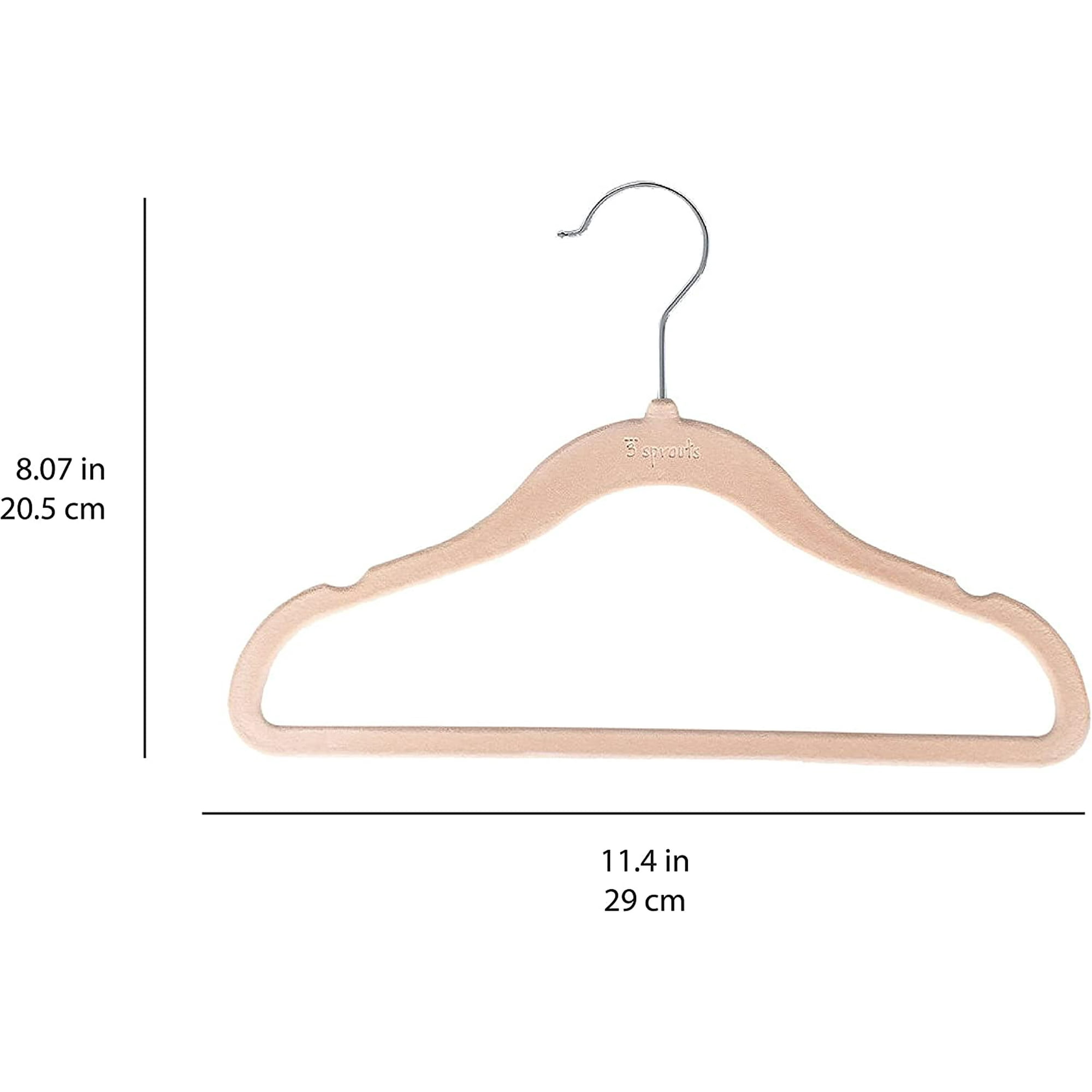 Cintres Bébé, Lot de 30 Cintres Enfants Velours avec Crochets Or Rose, Cintres Enfants
