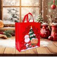 thumbnail image 5 of Red Christmas Gift Bag Portable Gift Bag Christmas Non Woven Bag Shopping Bag Large Size For Holiday Gifts Red Color, 5 of 6