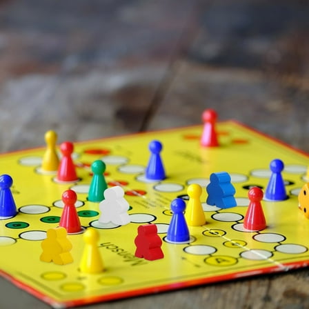 TAILTOSS 40Pcs Chess Pieces for Board Games Wood Material Assorted Color Unique Shape