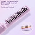 thumbnail image 3 of Rechargeable Mini Hair Straightener,Cordless Hair Straightener Brush,Portable Straightening Brush with Negative Ion,Hot Comb Hair Straightener Hot Tools,Lightweight & Mini for Travel Purple, 3 of 6
