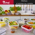 thumbnail image 3 of U Chef Juego de 24 Recipientes para Almacenamiento de Alimentos con tapas, Recipientes Herm&eacute;ticos de Pl&aacute;stico para Organizaci&oacute;n de Despensa y Cocina, Preparaci&oac, 3 of 6