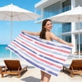 thumbnail image 4 of KTTECTOA Microfiber Beach Towel Double Sided Velour Large Rectangular Thick Bath Towel Quicks Dry Soft Absorbent Sand Free for Travel Pool Swimming House Decor Room Decor, 4 of 6