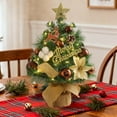 thumbnail image 5 of Flocked Mini Holiday Desktop Ornament Seasonal Tabletop Festive Home Decoration for Christmas Tree Display, 5 of 5