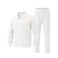 thumbnail image 3 of Frnrwgo Men's 2-Piece Athletic Set Loose Fit Full Zip Breathable Comfortable Lightweight Tracksuit Casual Outfit with Pockets, 3 of 8