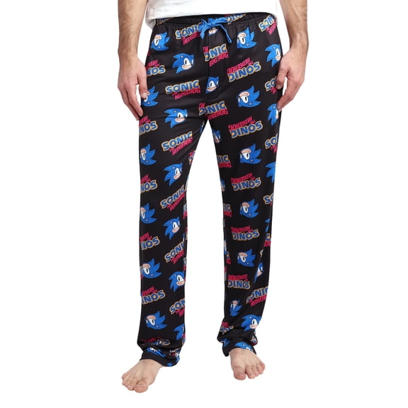 Sonic the Hedgehog Video Game Character Mens All over Print Sleep Pajama Pants-M