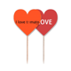 thumbnail image 1 of Amor verduras frutas tomate Palillos de dientes bandera etiqueta de amor Unbranded, 1 of 4