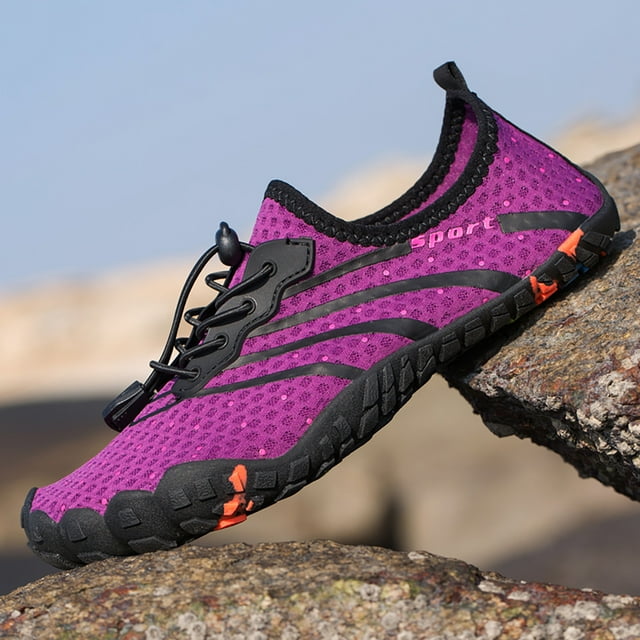 Agiferg Chaussures de Natation de Plage Extérieures Ensemble Antidérapant Chaussures de Plongée