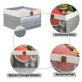 thumbnail image 6 of StorageWorks Foldable Storage Bins For Closet Organization, Fabric Collapsible Storage Box, Gray&White, Medium, 12.4"x11.6"x8.1", 6 of 10