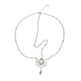 thumbnail image 3 of Unique Bargains 1 Pc Headpiece Bohemia Rhinestones Head Chain Silver Tone, 3 of 5