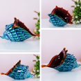 thumbnail image 4 of Eustuma Figuras de caracola de vidrio soplado a mano, adorno de animales marinos para decoración del hogar, colección de animales marinos para regalo de cumpleaños, concha marina de vidrio, 4 of 5