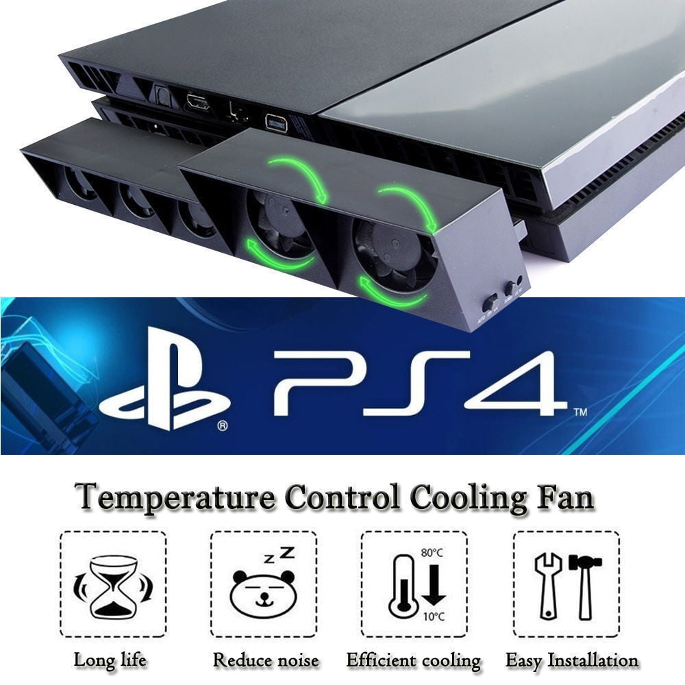 Cooling 5 Fan PS4 / Pro Game Accessories Play Station 4 Host Cooling