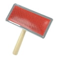 thumbnail image 1 of Cepillo Slicker autolimpiante para eliminar el pelo de mascotas. Cepillo para perros y gatos. Cepillo Slicker para el aseo de mascotas. Herramientas de aseo para la muda. L, 1 of 7