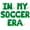 Green, variant on Letter Balloons - IN MY SOCCER ERA 16" Inch Alphabet Letters Foil Mylar Balloon Soccer Themed Birthday Party Banner (Gold)